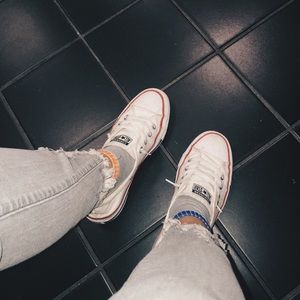White Slip On Converse